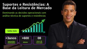 Aprenda o que são suportes e resistências, como identificar essas regiões no gráfico, entender rompimentos, falsos rompimentos e inversão de polaridade para melhorar sua leitura de mercado.